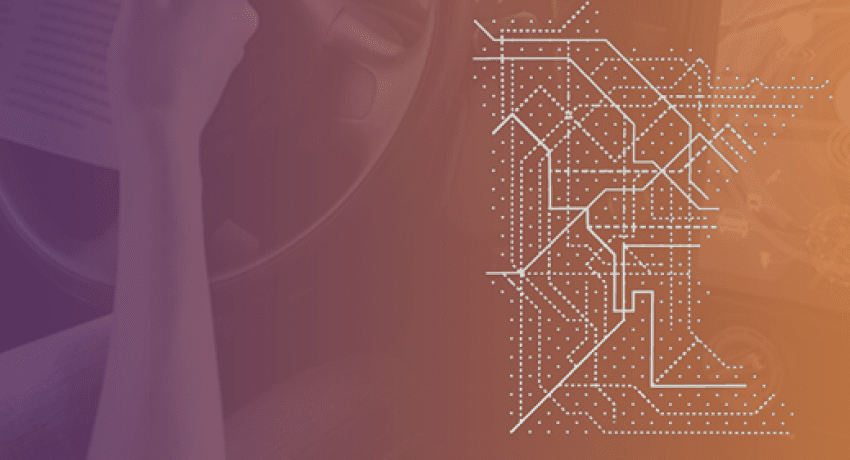 Connected and Automated Vehicles graphic with Minnesota state outline