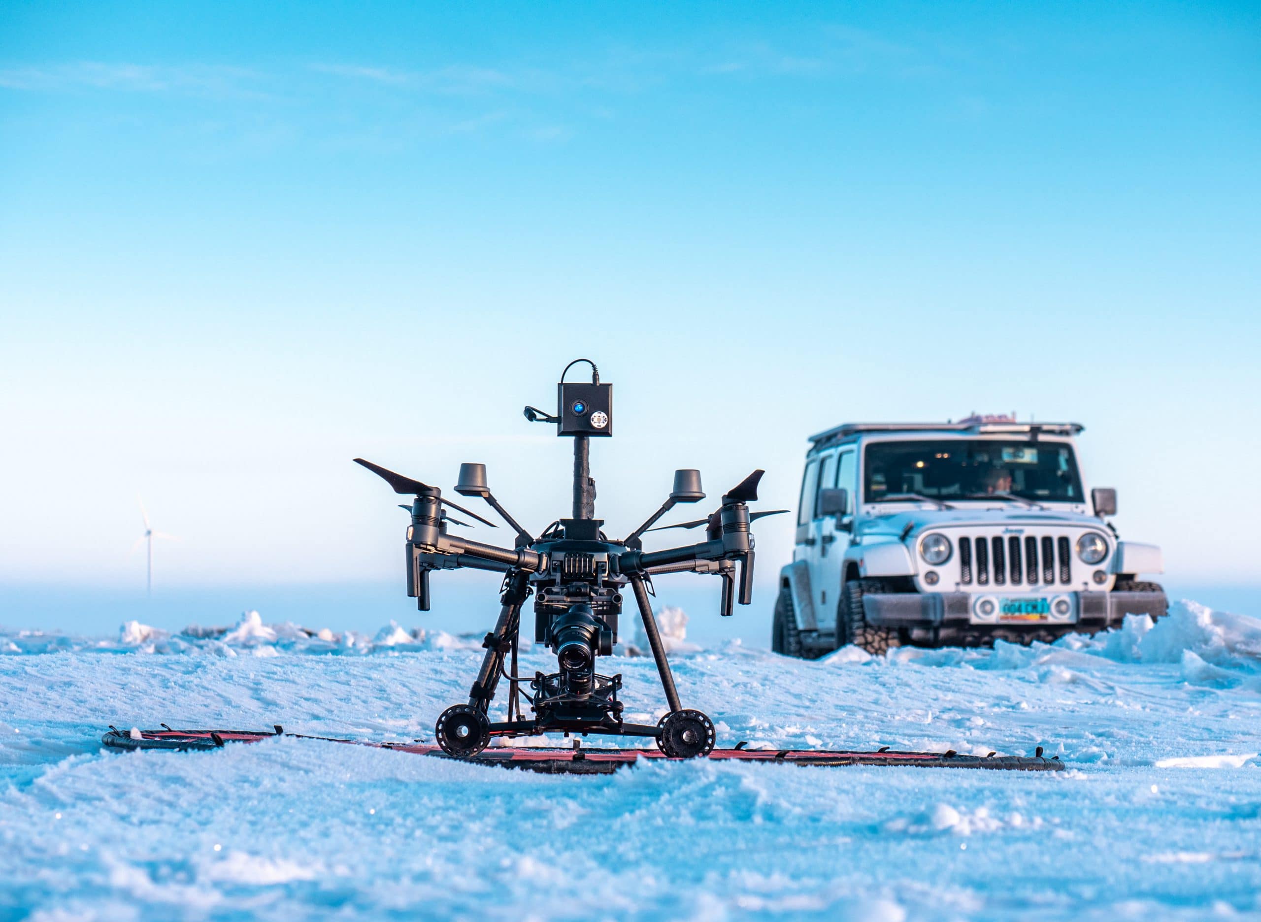 SkySkopes Operational Vehicle in Cold Weather