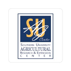 Southeastern University Agricultural Center logo: blue square with orange 'SU' initials and white cursive swoosh on a white-framed card.